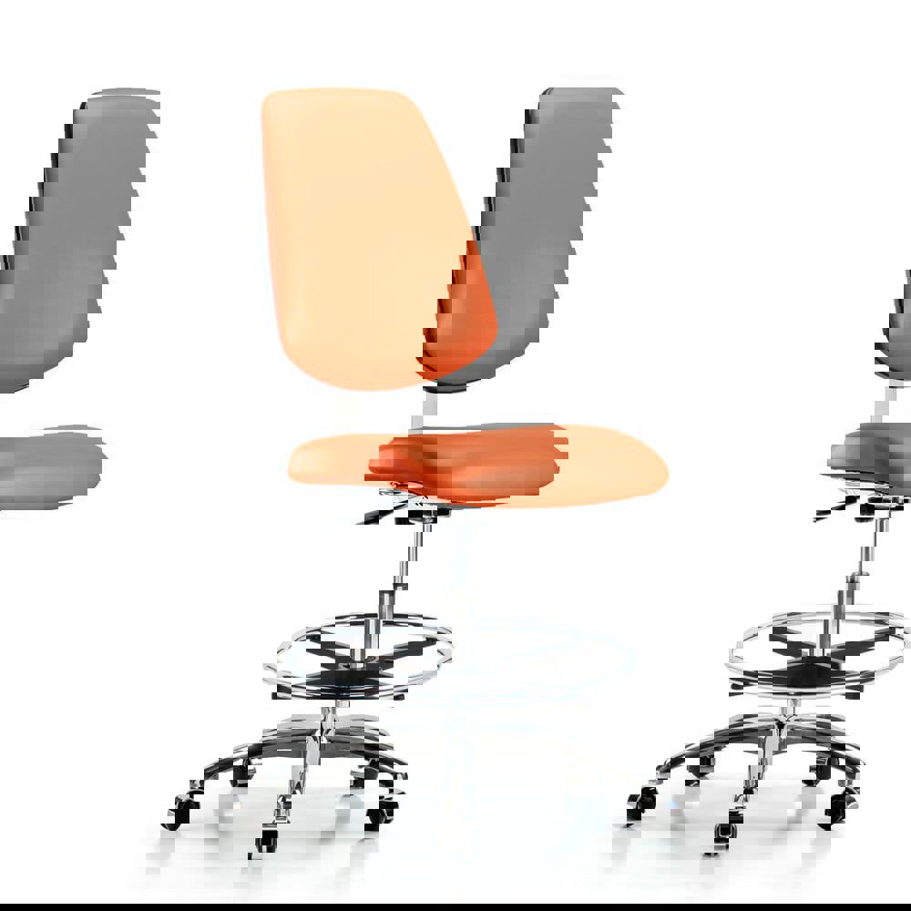 Task Chair: Vinyl, Orange Kist